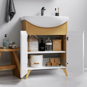 Тумба под раковину Aqwella Basic 65 дуб золотой (BAS0106DZ)