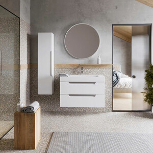 Тумба под раковину Aqwella Cube 90 белая (CUB0109W)