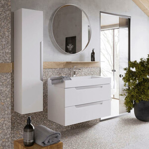 Тумба под раковину Aqwella Cube 90 белая (CUB0109W)