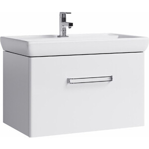 Тумба под раковину Aqwella Neo 80 подвесная, белая (NEO01081)