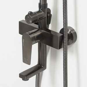 Душевая система Wasserkraft оружейная сталь (A18401)