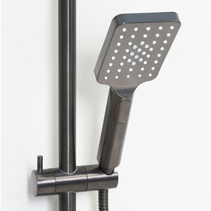 Душевая система Wasserkraft оружейная сталь (A18401)