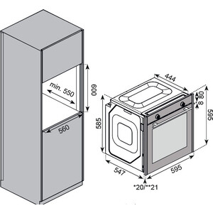Электрический духовой шкаф Kuppersberg KSO 610 B
