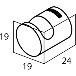 Крючок Tiger Bold малый, 2 шт, хром (2895.3.03.46)