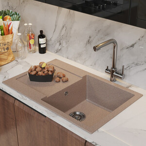 Кухонная мойка Mixline ML-GM31 NEW песочная 302