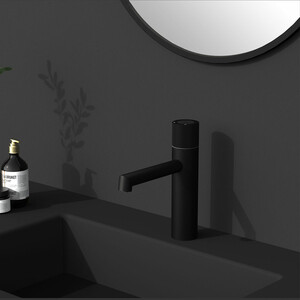 Смеситель для раковины Vincea Desire черный (VBF-1D3MB)