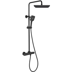 Душевая система Vincea Next с термостатом, черная (VSFS-1N0TMB)