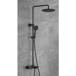 Душевая система Vincea Desire с термостатом, черная (VSFS-1D1TMB)