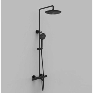 Душевая система Vincea Desire с термостатом, черная (VSFS-1D1TMB)