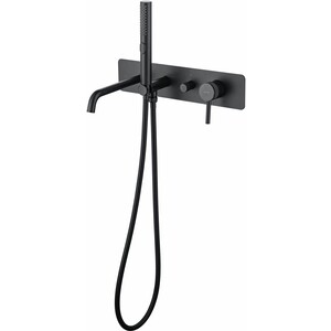 Смеситель для ванны Allen Brau Priority с механизмом, черный матовый (5.31A05-31)