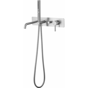 Смеситель для ванны Allen Brau Priority с механизмом, никель (5.31A06-BN)