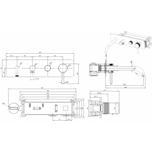 Смеситель для ванны Allen Brau Priority с механизмом, никель (5.31A06-BN)