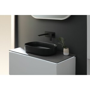 Смеситель для раковины Allen Brau Infinity с механизмом, черный матовый (5.21003-31)