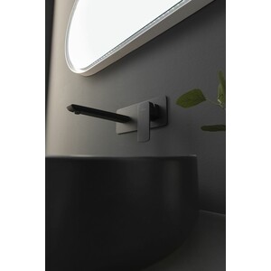 Смеситель для раковины Allen Brau Infinity с механизмом, черный матовый (5.21003-31)