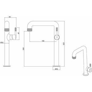 Смеситель для раковины Allen Brau Reality хром (5.32002-00)