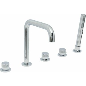 Смеситель на борт ванны Allen Brau Priority на 5 отверстий, хром (5.31007-00)