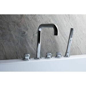 Смеситель на борт ванны Allen Brau Priority на 5 отверстий, хром (5.31007-00)