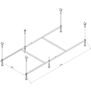 Каркас Am.Pm Func для ванн 180х80 (W84A-180-080W-R)