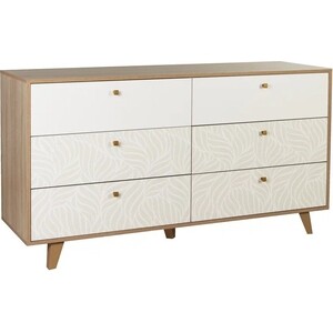 Комод ОЛМЕКО 56.02-01 "Адажио" (дуб сонома / белый)