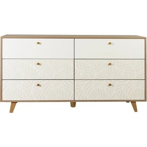 Комод ОЛМЕКО 56.02-01 "Адажио" (дуб сонома / белый)