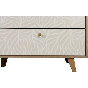 Комод ОЛМЕКО 56.02-01 "Адажио" (дуб сонома / белый)