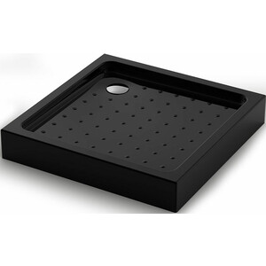 Душевой поддон Veconi Tezeo acrylic TZ-52B 90x90 черный (TZ52B-90-C5)