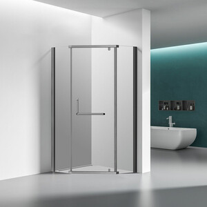 Душевой уголок Veconi Rovigo RV-36GR 80x80 прозрачный, брашированный графит (RV36GR-80-01-C5)