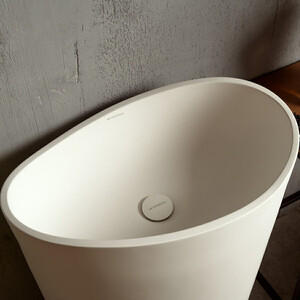 Раковина напольная Montebianco Onda grande 60x37 белая матовая (13008)