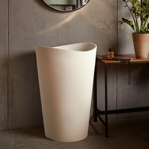 Раковина напольная Montebianco Onda grande 60x37 белая матовая (13008)