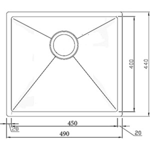 Кухонная мойка Seaman Eco Marino SME-490-GS.A Gold Satin