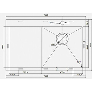 Кухонная мойка Seaman Eco Marino SMV-780L-AM.A Amethyst