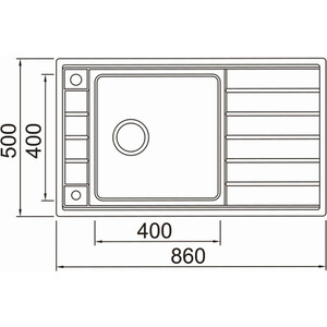 Кухонная мойка Seaman Eco Roma SMR-8650A.B Steel Satin