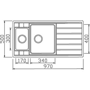 Кухонная мойка Seaman Eco Roma SMR-9750B2.0 Steel Satin