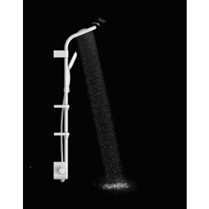 Душевая система AQUAme с термостатом, черная (AQM8003B)