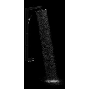 Душевая система AQUAme с термостатом, черная (AQM8005B)