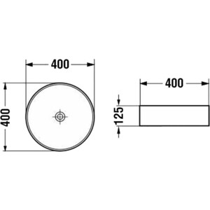 Раковина-чаша Vincea 40х40 золото (VBS-5GL05)