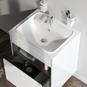 Тумба под раковину Am.Pm Func 60х50 белый глянец (M8FFUX0601WG)