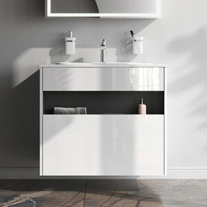 Тумба под раковину Am.Pm Func 80х50 белый глянец (M8FFUX0801WG)