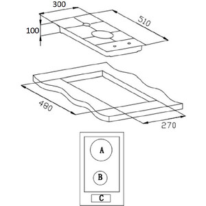 Газовая варочная панель Weissgauff HGG 320 BGR