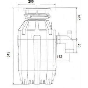 Измельчитель пищевых отходов Bone Crusher BC810-AS
