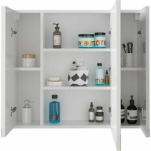 Зеркальный шкаф Sanstar 80х70 белый (150.1-2.4.1.)