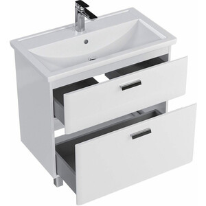 Тумба под раковину Sanstar Gretta 80х45 белая (332.1-1.5.1.)