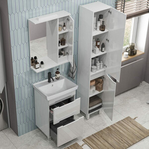 Тумба с раковиной Sanstar Адель 50х40 белая (210.1-1.4.1.КЕНИ)