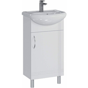 Тумба с раковиной Sanstar Вольга 45х25 белая (357.1-1.4.1.КЭЛЕ)