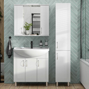 Тумба под раковину Sanstar Вольга 80х30 белая (340.1-1.4.1.)