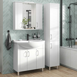 Тумба под раковину Sanstar Вольга 80х30 белая (340.1-1.4.1.)