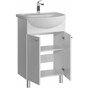 Тумба под раковину Sanstar Июнь 55х30 белая (335.1-1.4.1.)