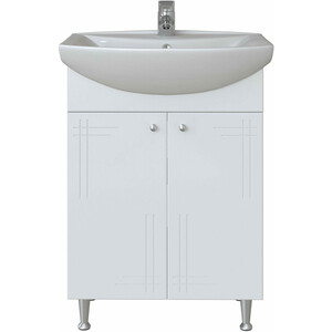 Тумба под раковину Sanstar Июнь 60х30 белая (2.1-1.4.1.)