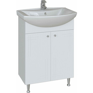 Тумба под раковину Sanstar Июнь 60х30 белая (2.1-1.4.1.)