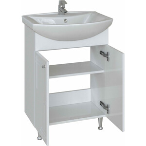 Тумба под раковину Sanstar Июнь 60х30 белая (2.1-1.4.1.)